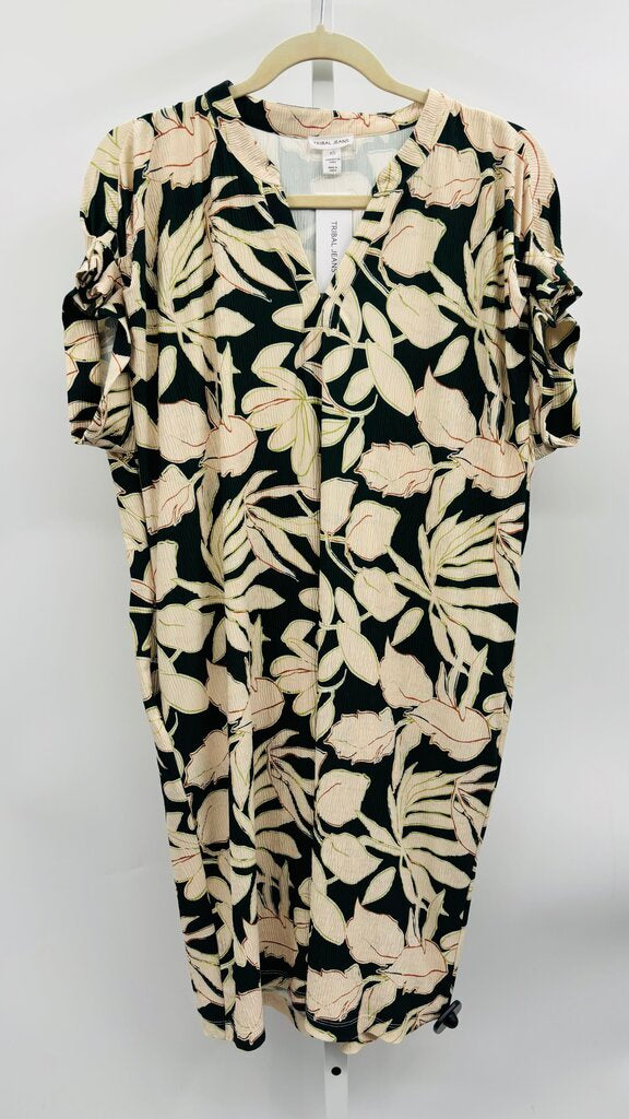 Tribal Dress Green S