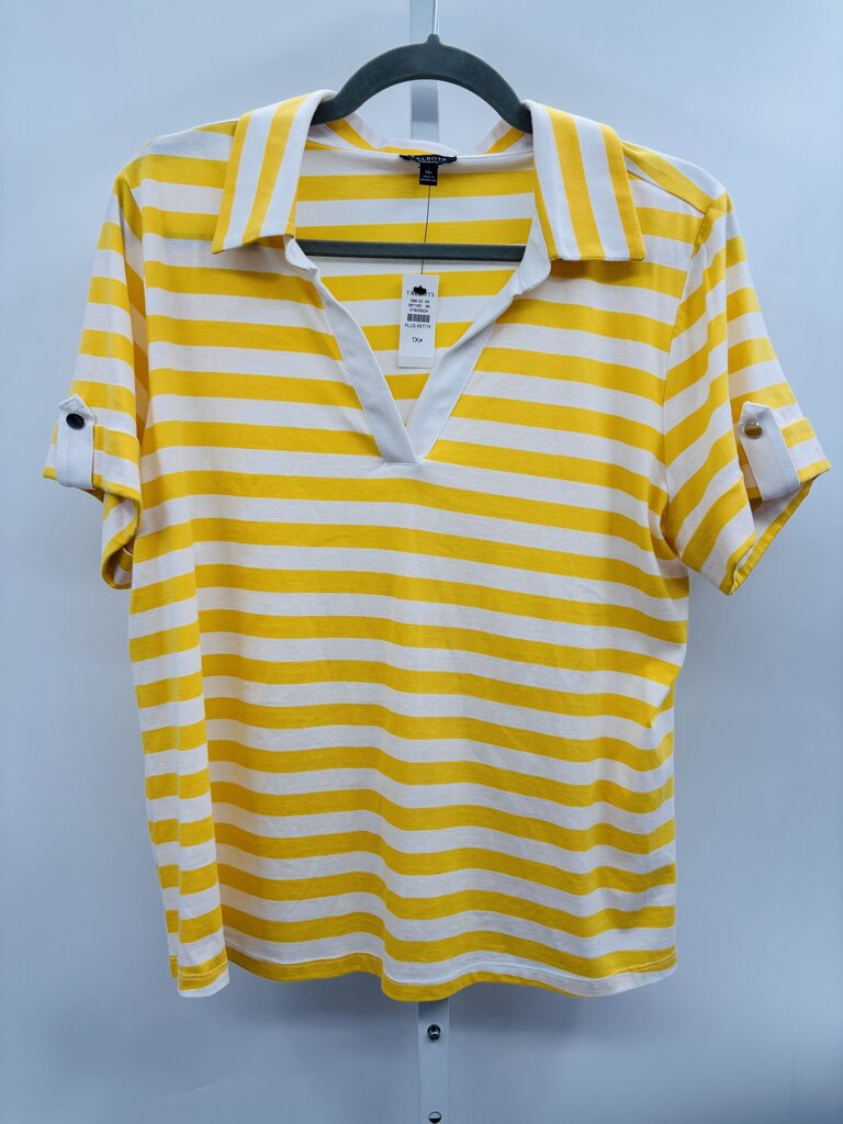 Talbots Top Plus Yellow 1X