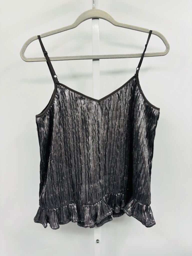 Anthropologie Top Silver 8