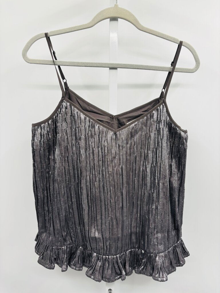 Anthropologie Top Silver 8