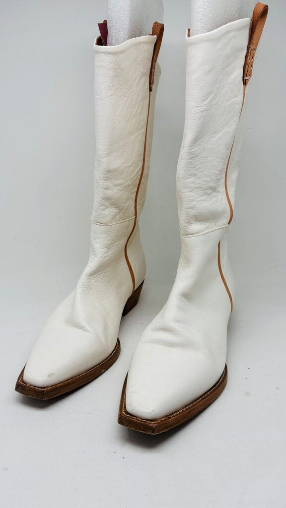 We the Free Cowboy Boots White 9