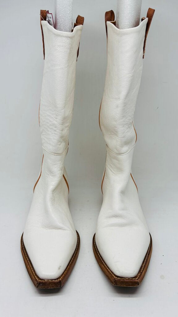 We the Free Cowboy Boots White 9