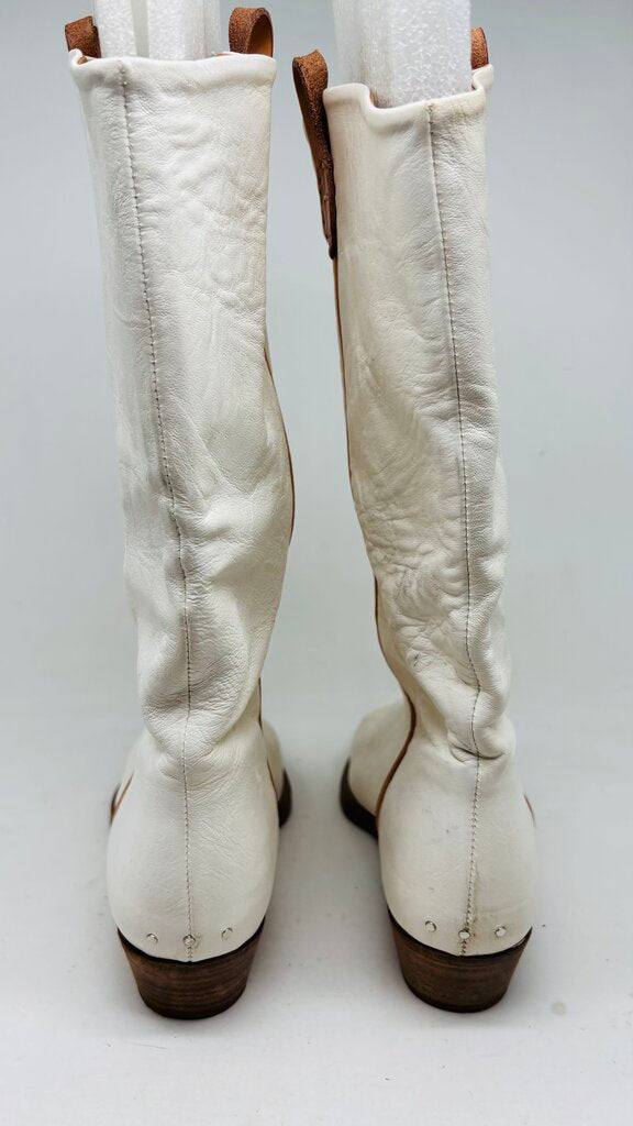 We the Free Cowboy Boots White 9