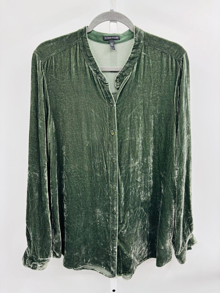 Eileen Fisher Shirt Green L