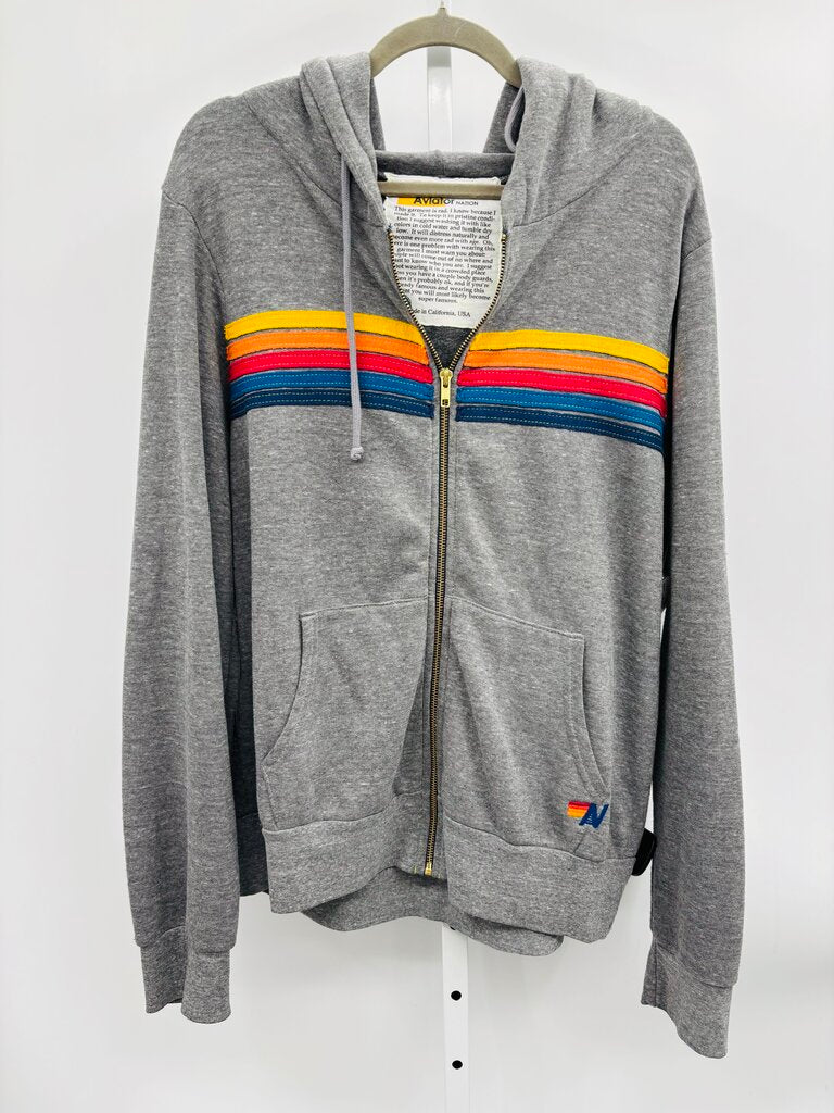 Aviator Nation Hoodie Grey L