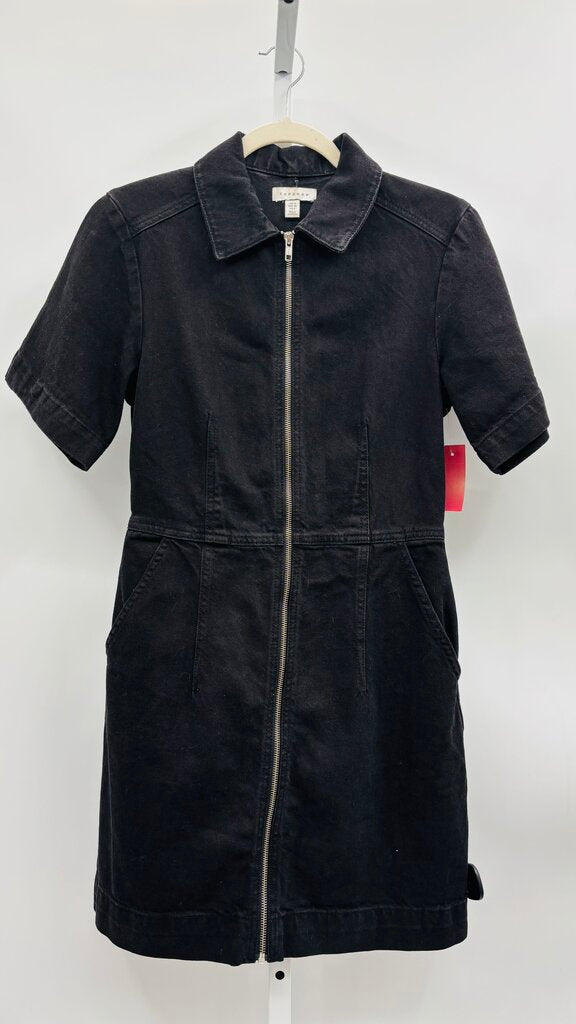 Topshop Dress Black 6