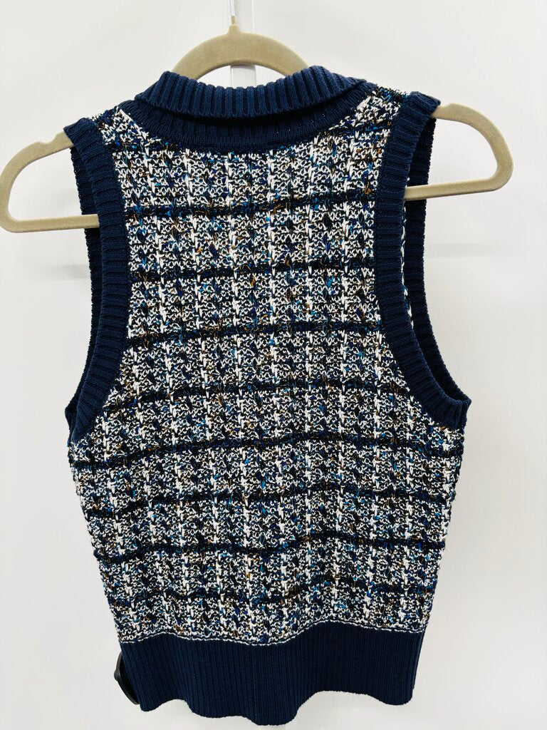 Central Park West Sweater Vest Navy S