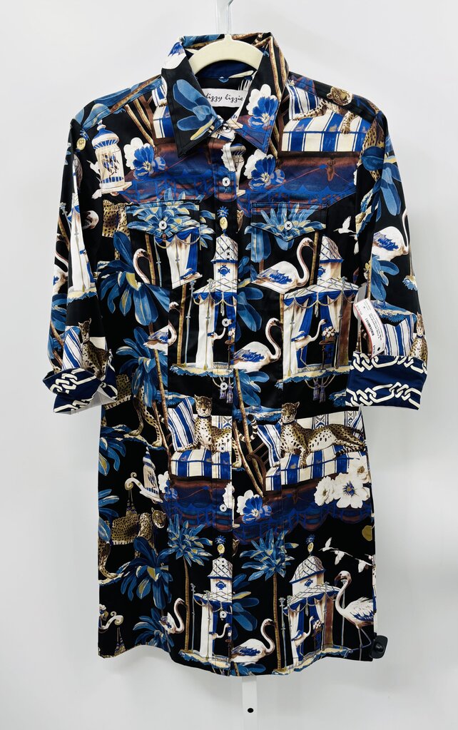 Dizzy Lizzie Dress Navy S