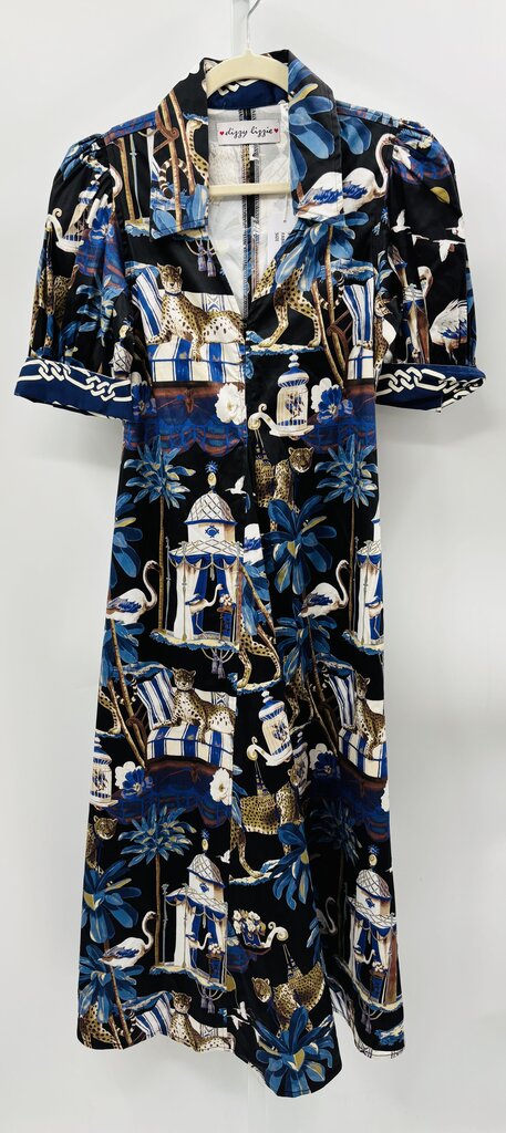 Dizzy Lizzie Dress Navy S