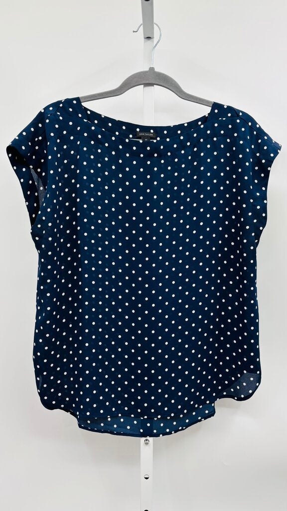 Ann Taylor Top Navy M