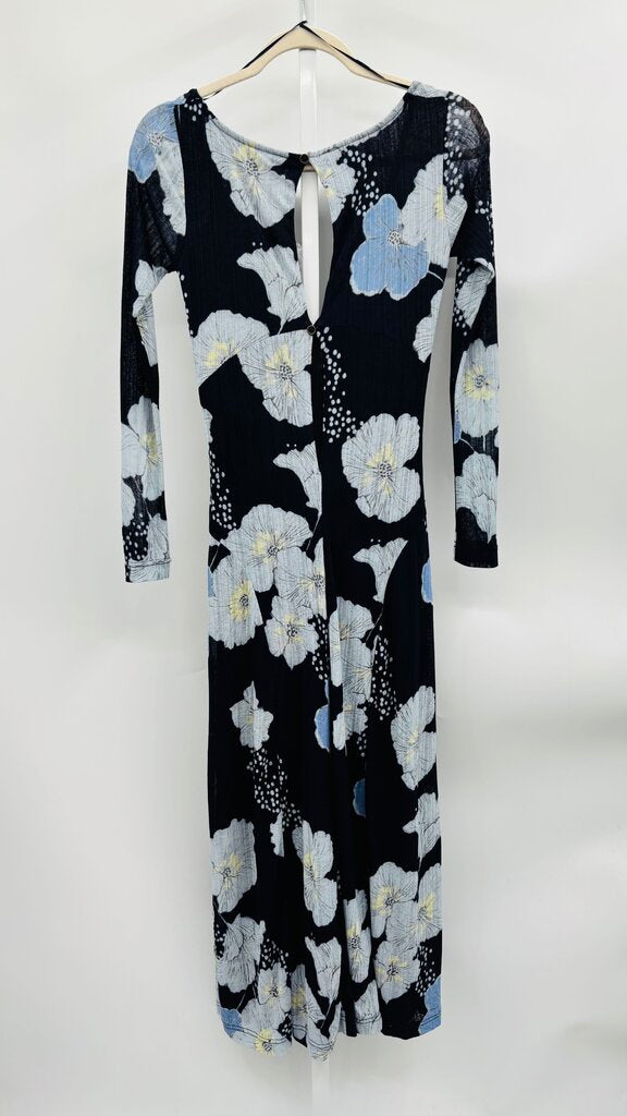 Free People Maxi Dress Navy S