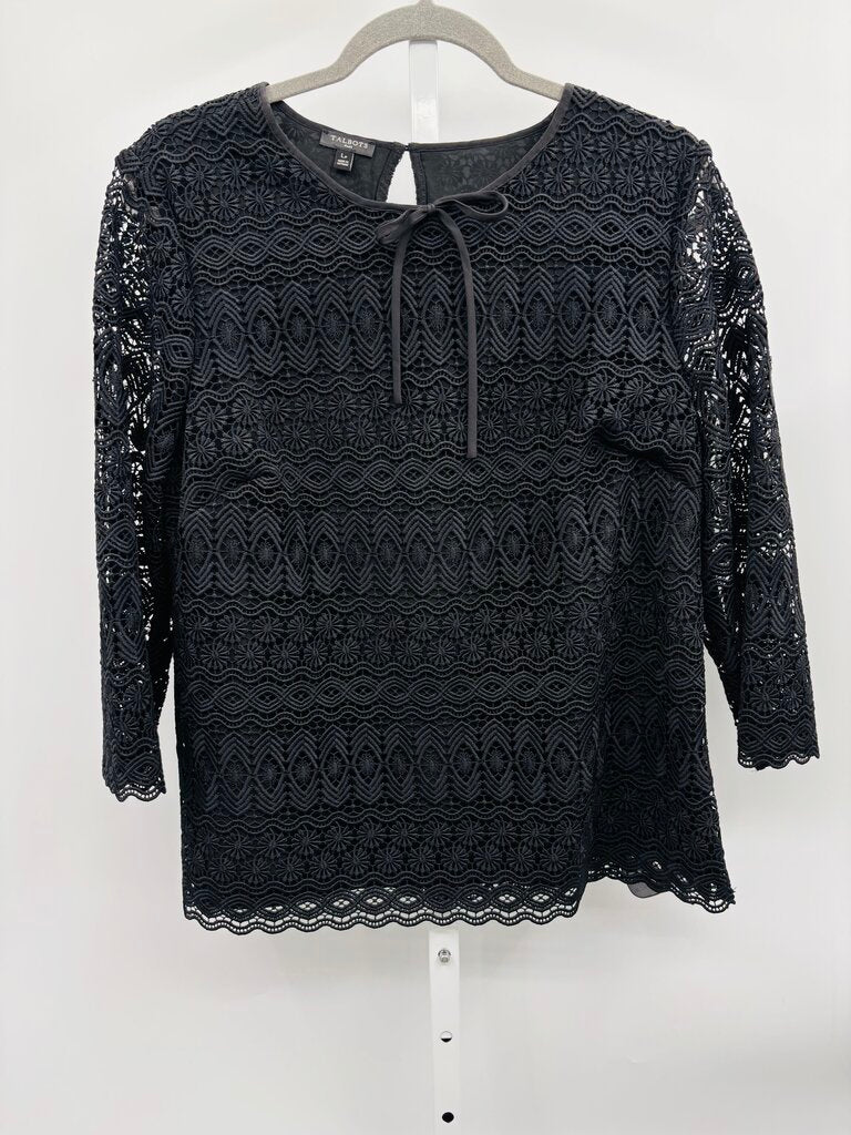 Talbots Top Black L