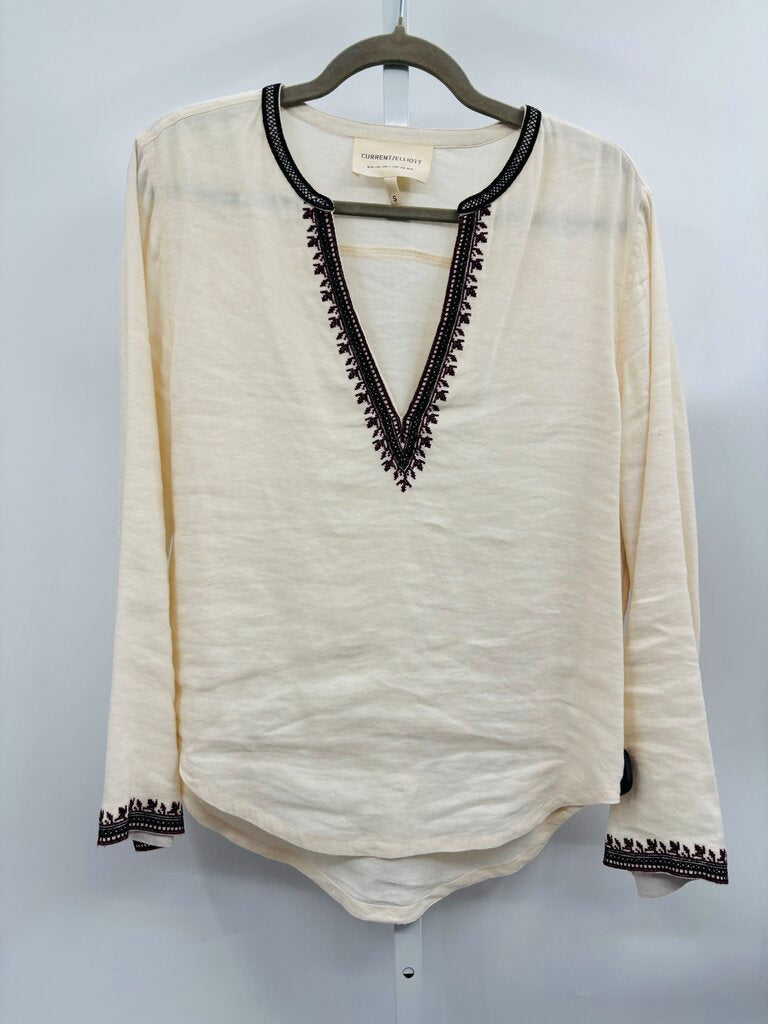 Current/Elliott Top Beige S