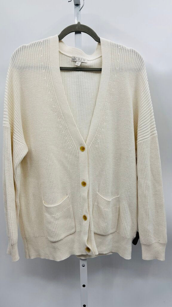 J. Crew Cardigan White M