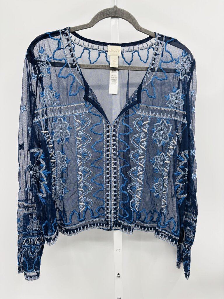 Chico's Blouse Navy XL