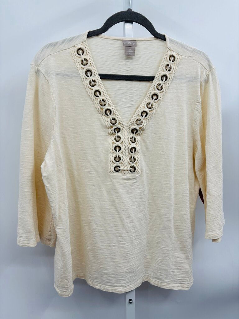 Chico's Top Beige XL