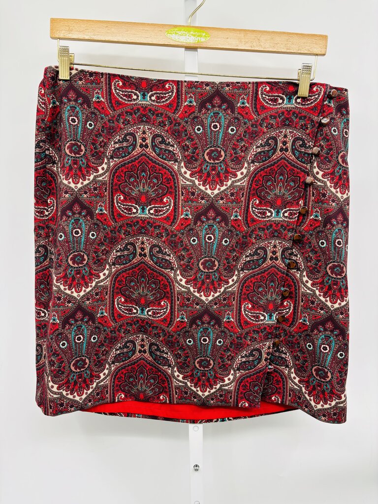 Talbots Skirt Burgundy 16