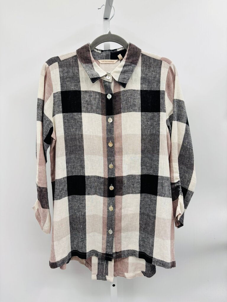 Soft Surroundings Shirt Beige M