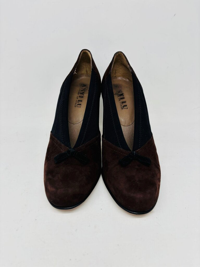 Anyi Lu Heels Brown 7.5
