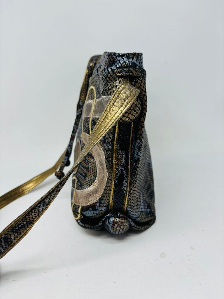 Carlos Falchi Crossbody Bag Gold