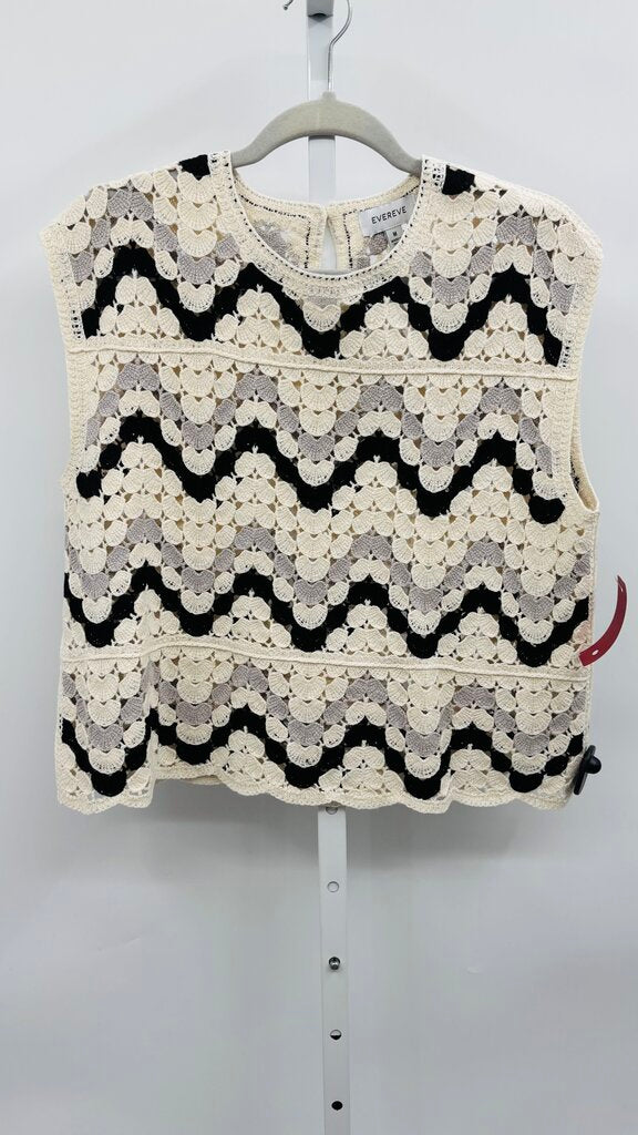 Evereve Sweater Vest Beige M