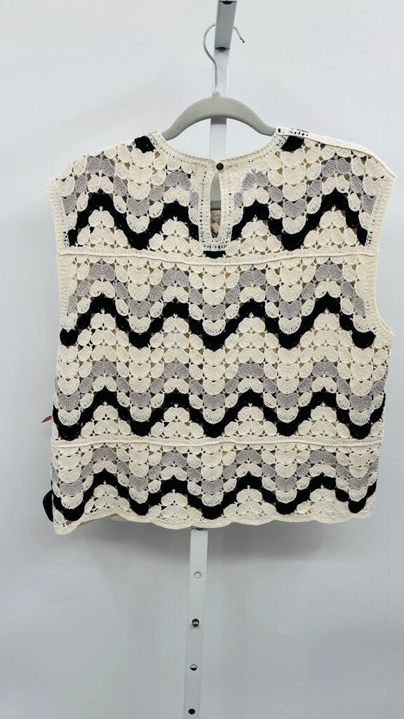 Evereve Sweater Vest Beige M
