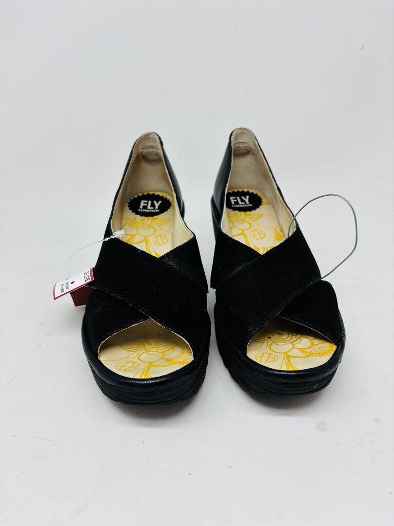 FLY London Wedge Black 7.5