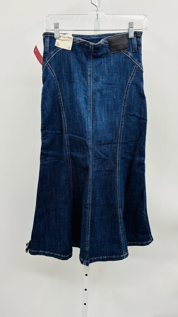 Free People Skirt Maxi Denim 4