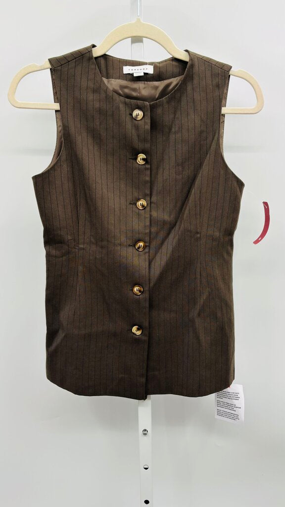 Topshop Vest Brown 2
