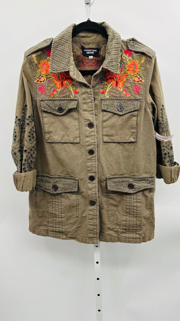 Johnny Was Workshop Jacket Brown S
