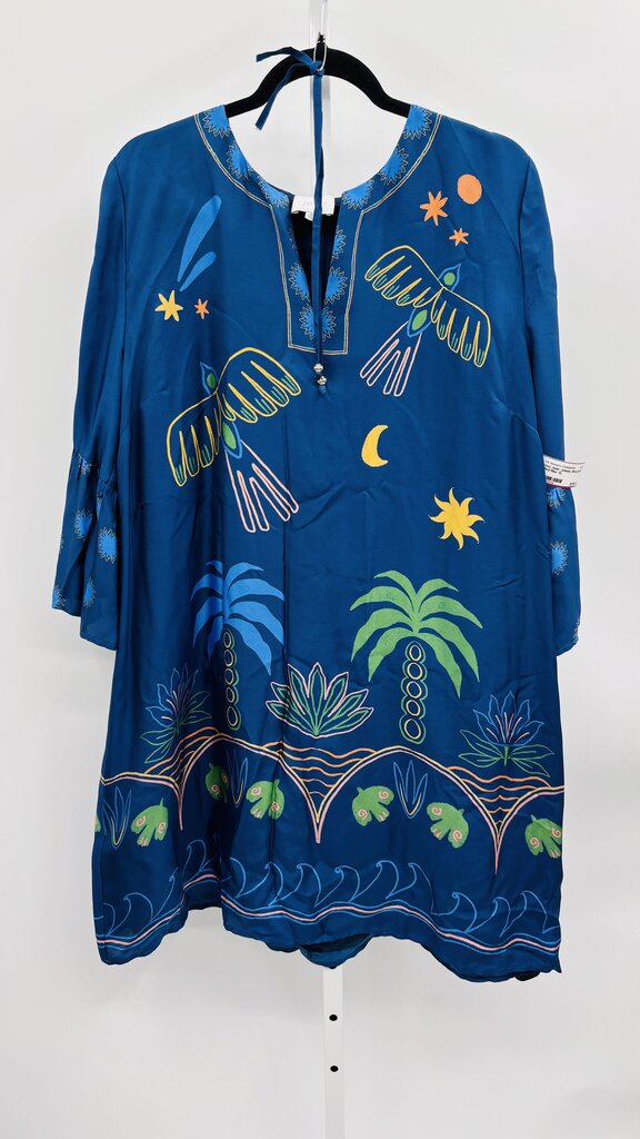 Jade: Johnny Was Dress Blue XL