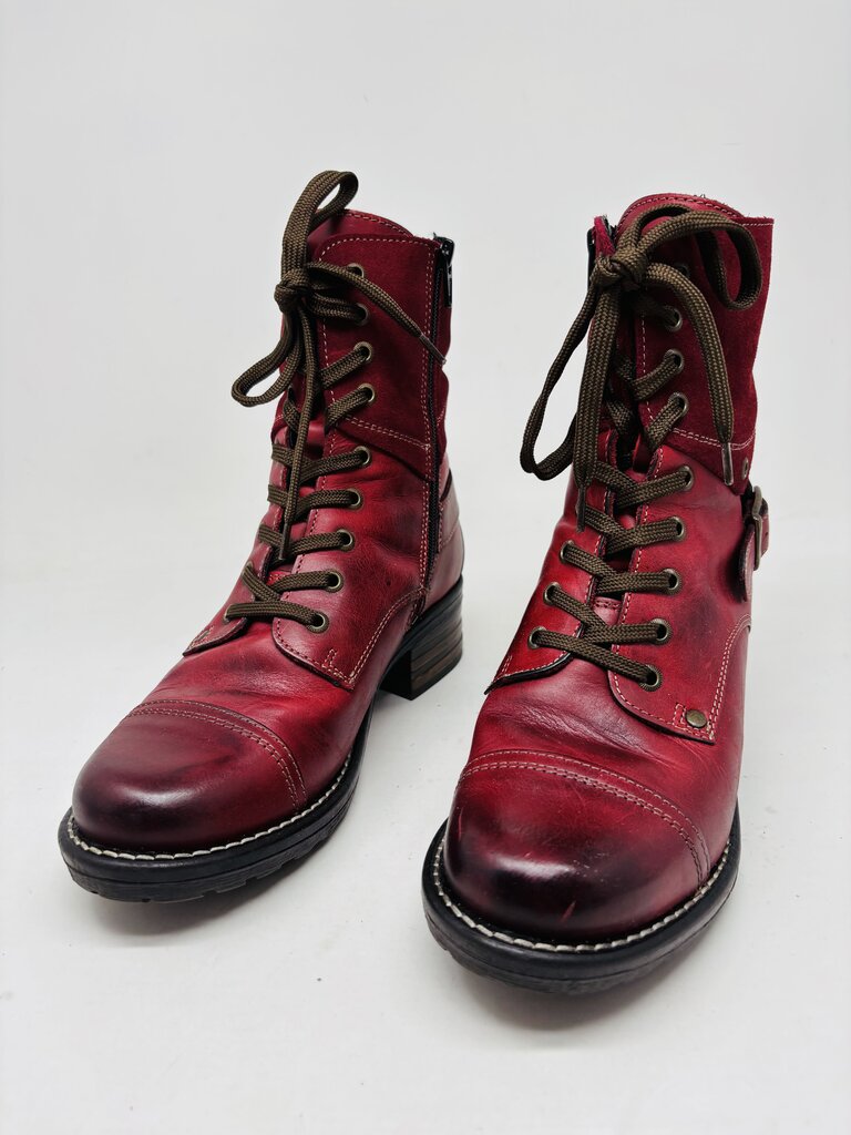 Taos Ankle Boots Burgundy 6.5