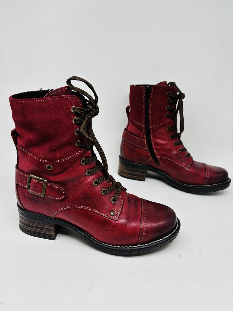 Taos Ankle Boots Burgundy 6.5