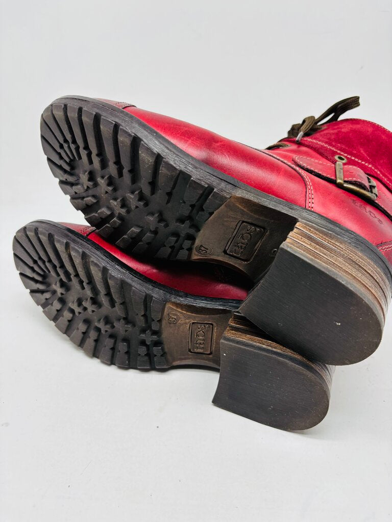 Taos Ankle Boots Burgundy 6.5