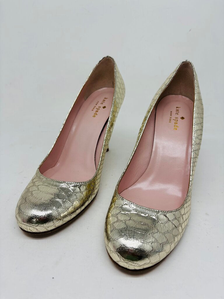 Kate Spade Heels Gold 8