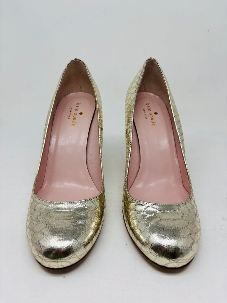 Kate Spade Heels Gold 8