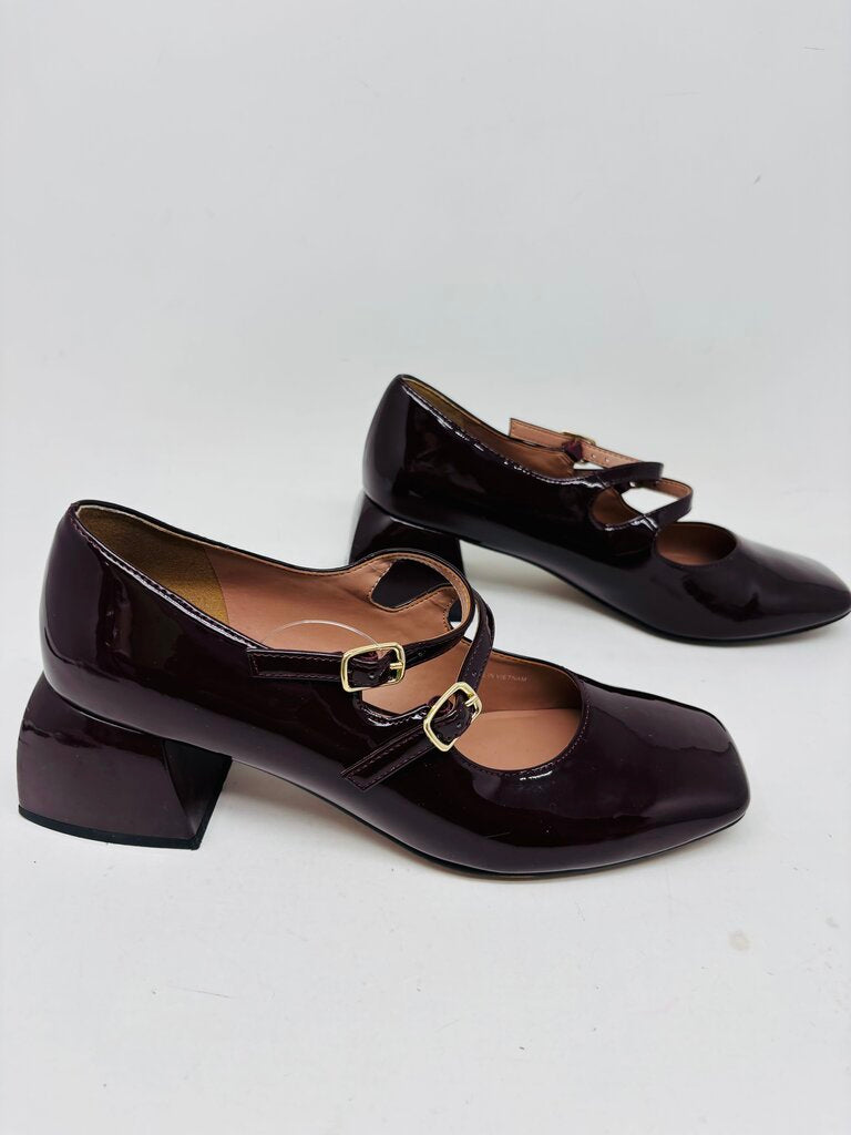 Linea Paolo Heels Burgundy 7