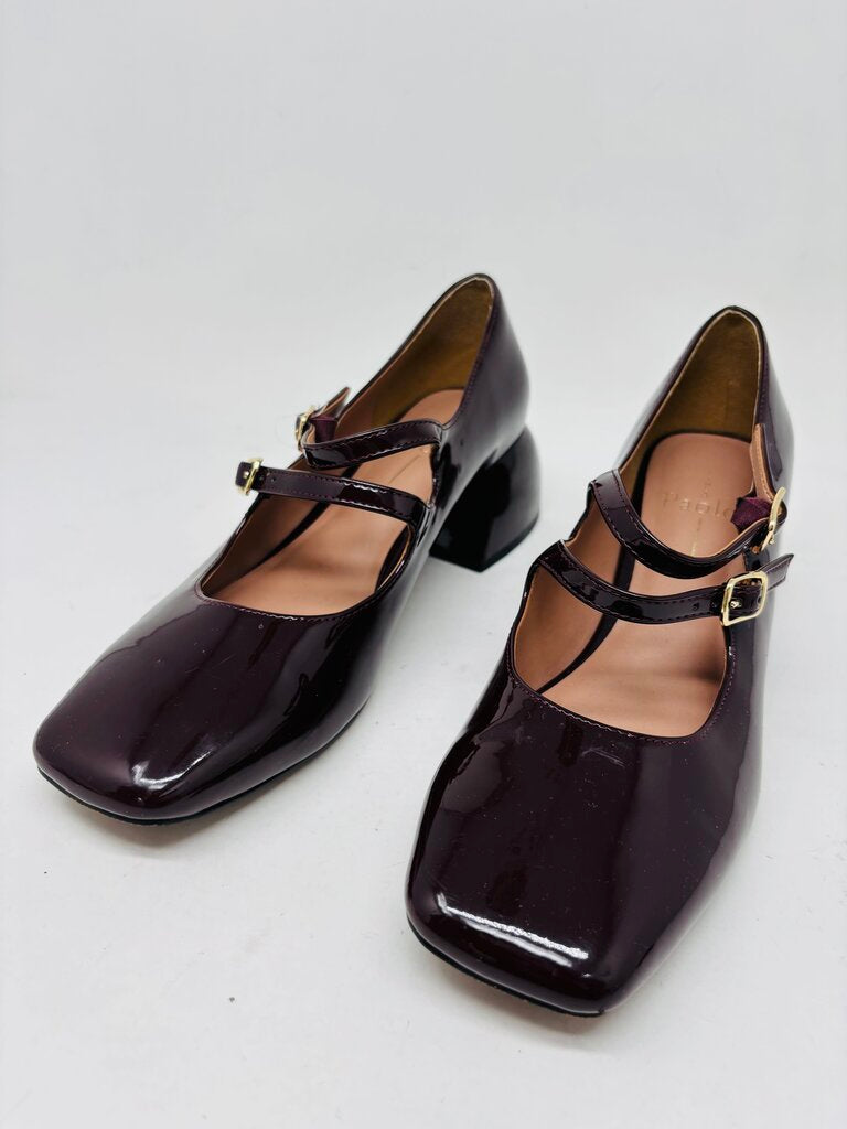 Linea Paolo Heels Burgundy 7