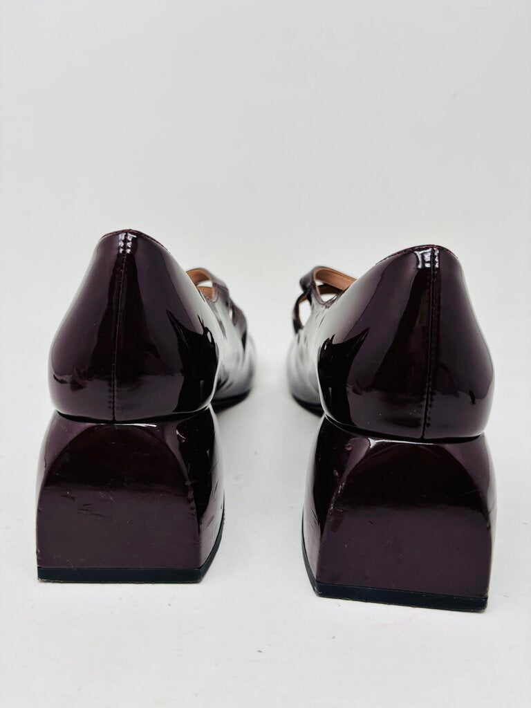 Linea Paolo Heels Burgundy 7