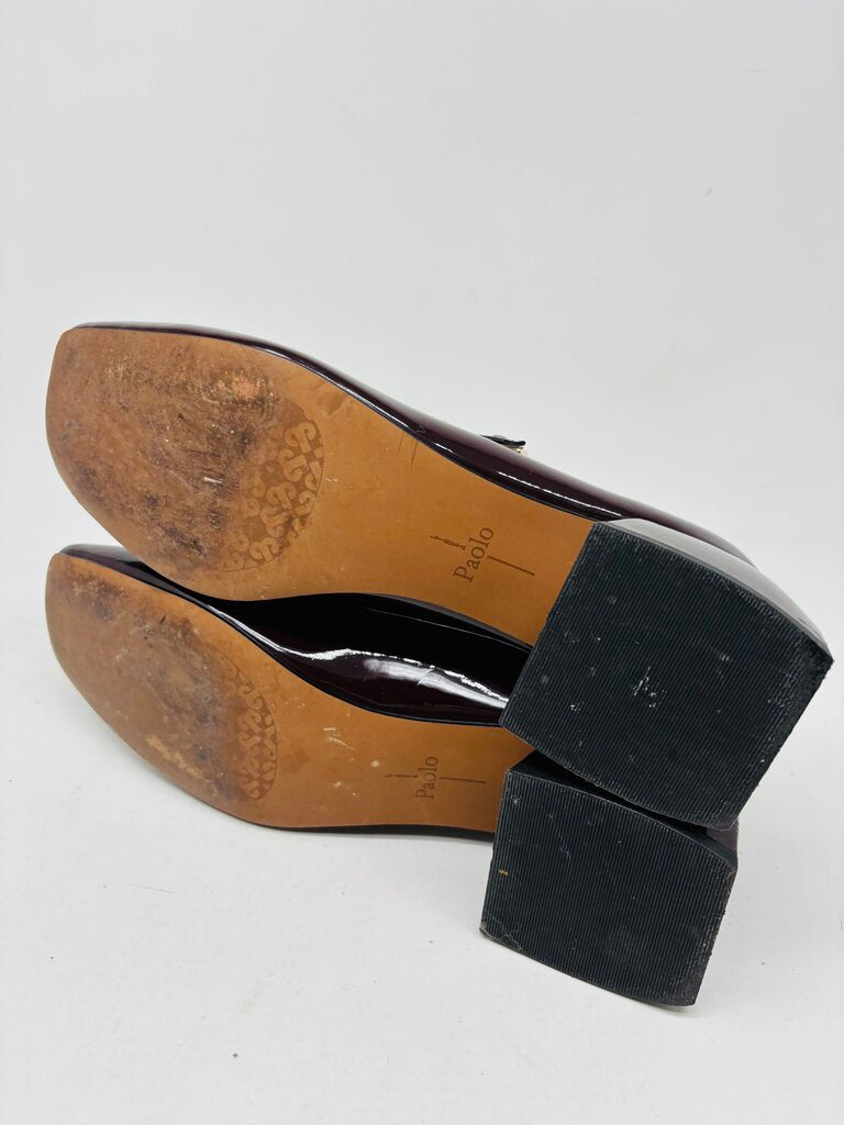 Linea Paolo Heels Burgundy 7