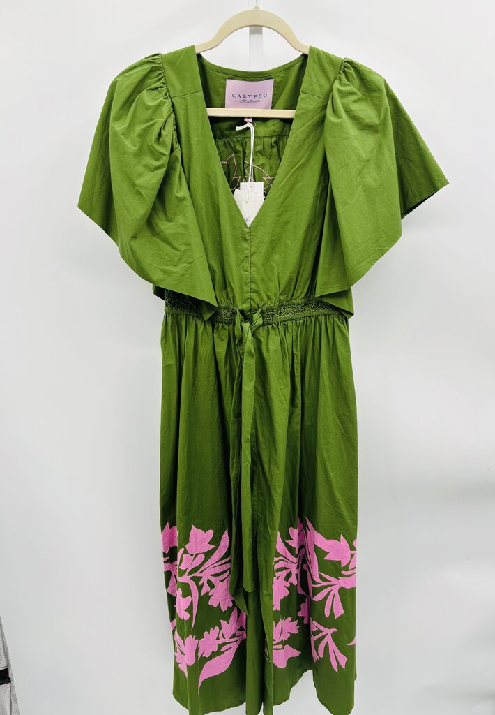 Calypso Maxi Dress Green M