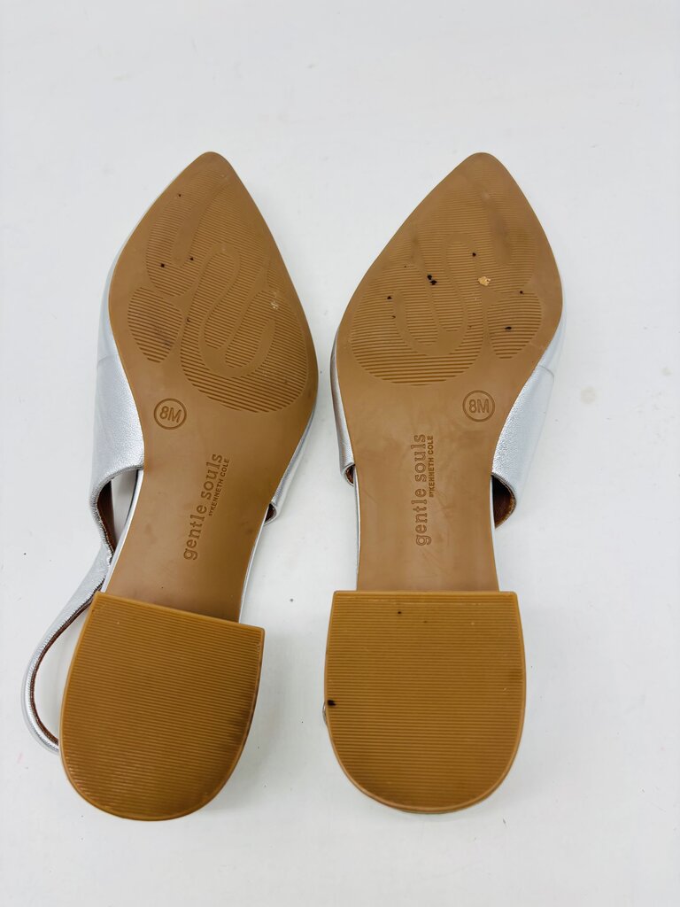 Gentle Souls Slingbacks Silver 8