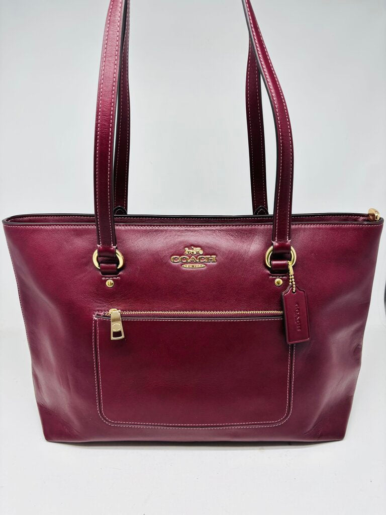Coach Tote Bugundy
