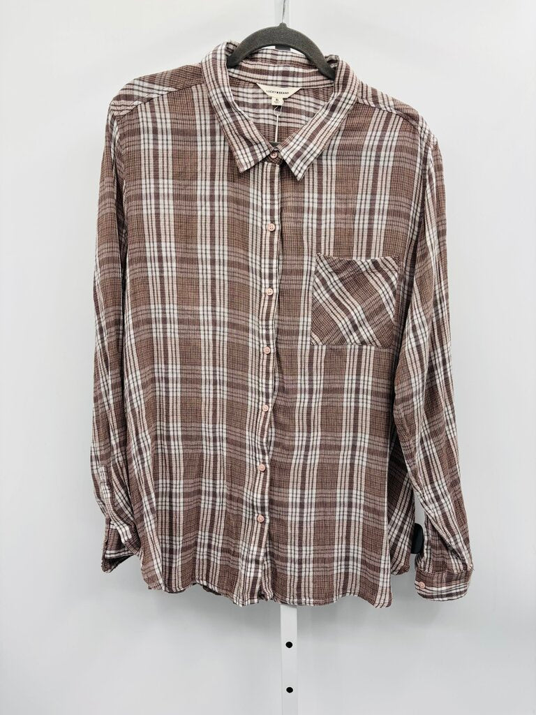 Lucky Brand Shirt Brown XL