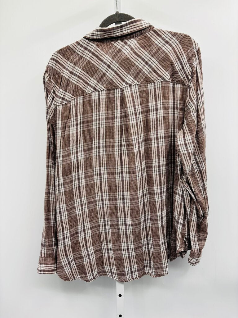 Lucky Brand Shirt Brown XL