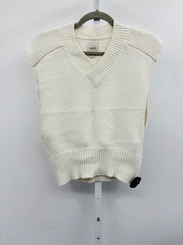 Maeve Sweater Vest White L