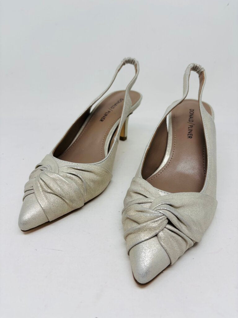 Donald J. Pliner Slingbacks Silver 7