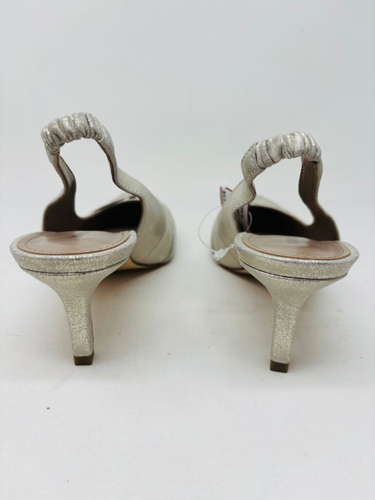 Donald J. Pliner Slingbacks Silver 7