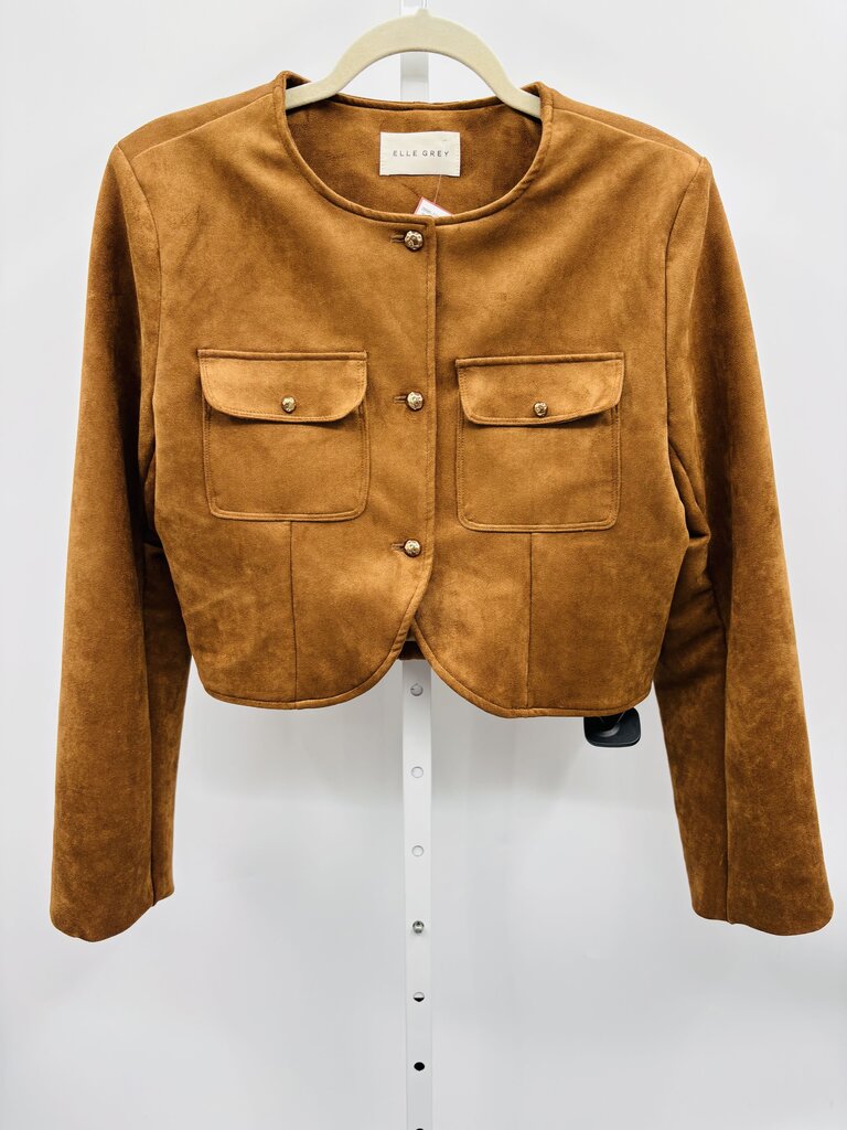 Elle Grey Jacket Brown L