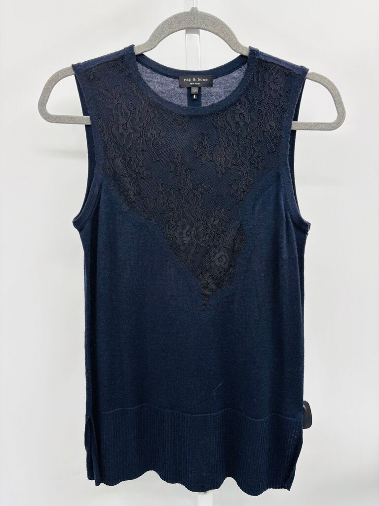 Rag & Bone Top Navy XS